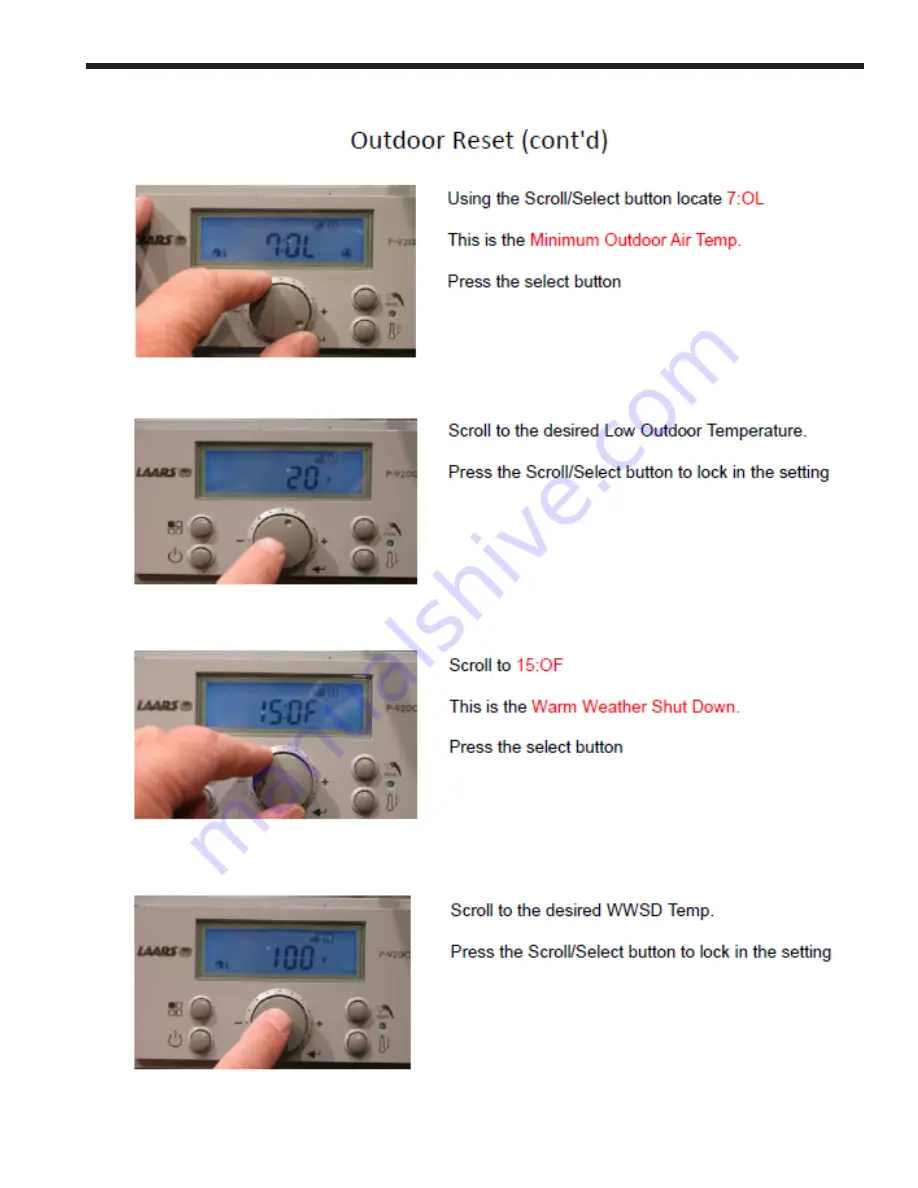 Laars Mascot FT COMBI-FLOOR Quick Start Manual Download Page 5