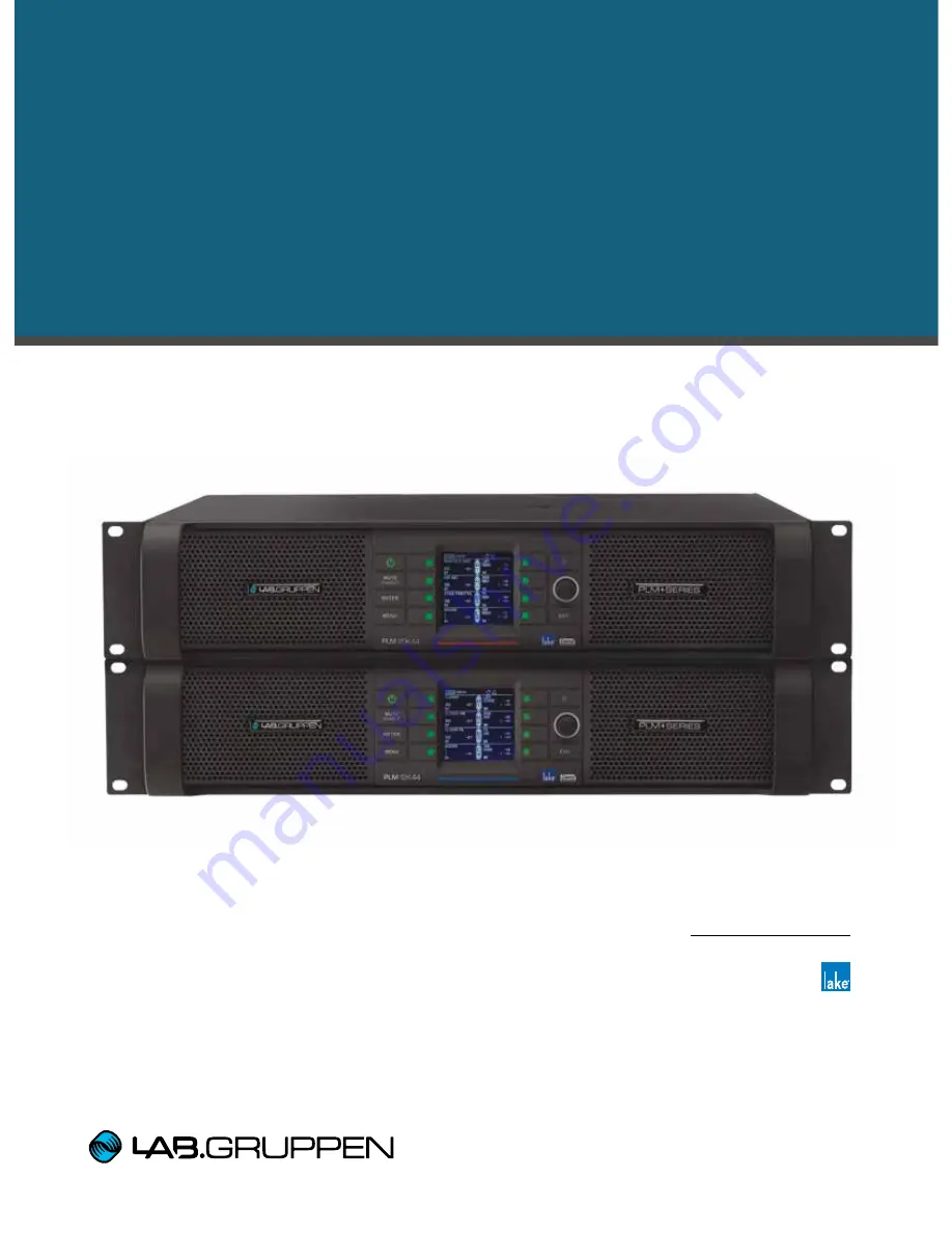 Lab.gruppen PLM 12K44 Скачать руководство пользователя страница 1