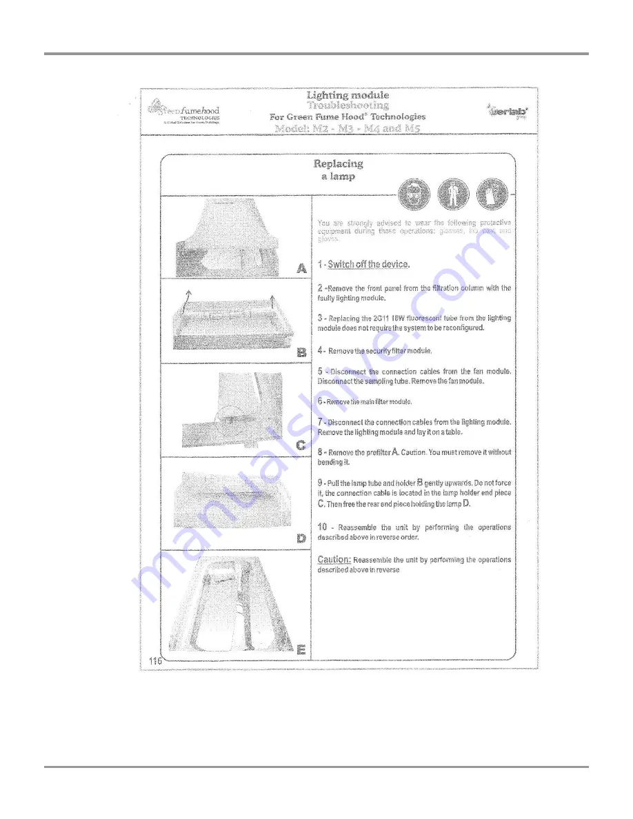 Labconco Protector Echo 180 Series User Manual Download Page 94