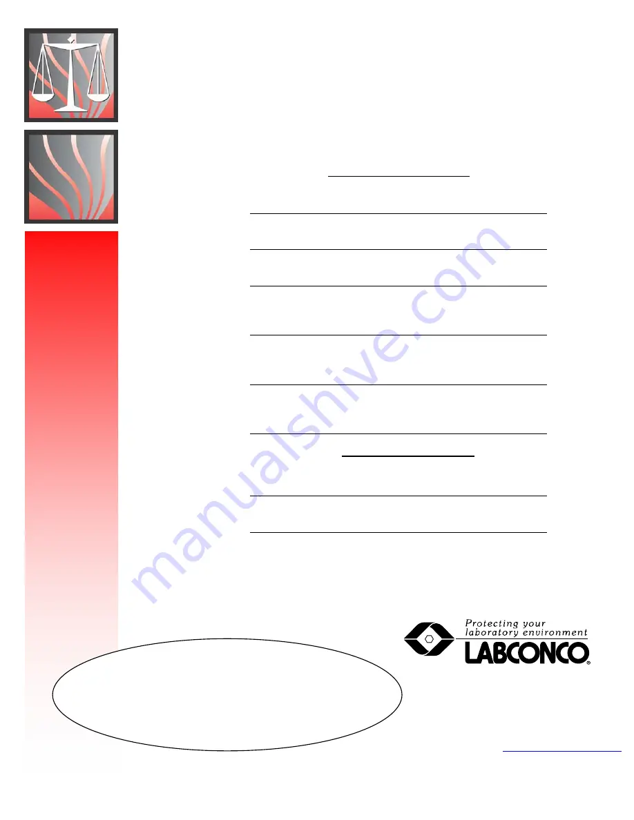 Labconco XPert Series User Manual Download Page 1