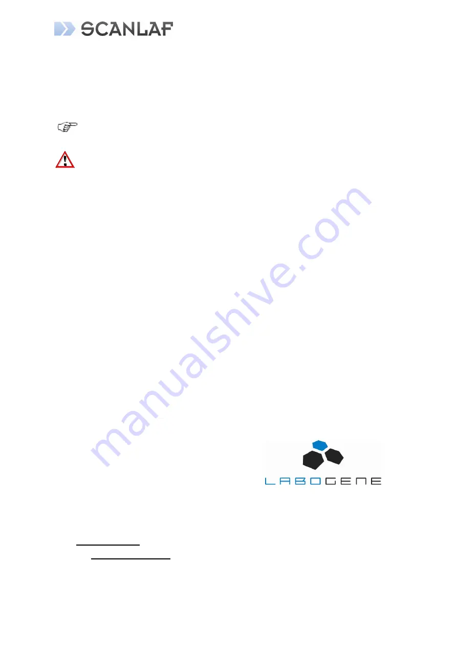 LaboGene SCANLAF M-1200 User Manual Download Page 2