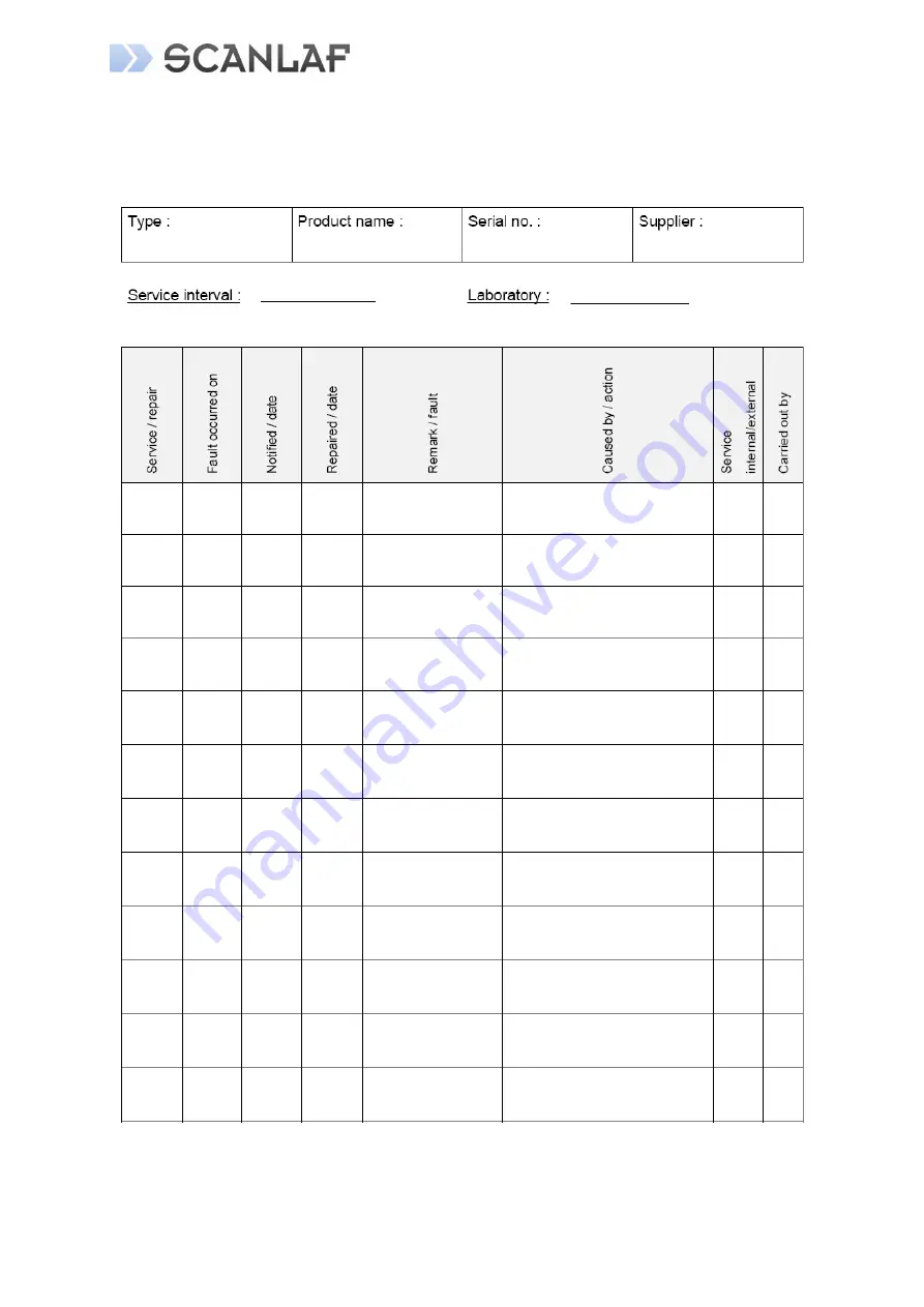 LaboGene SCANLAF M-1200 User Manual Download Page 33