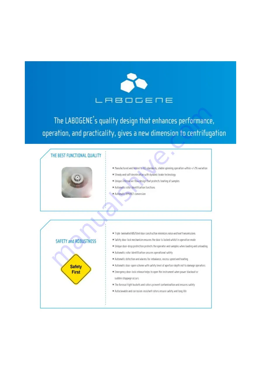 LaboGene ScanSpeed 1248 Instruction Manual Download Page 3