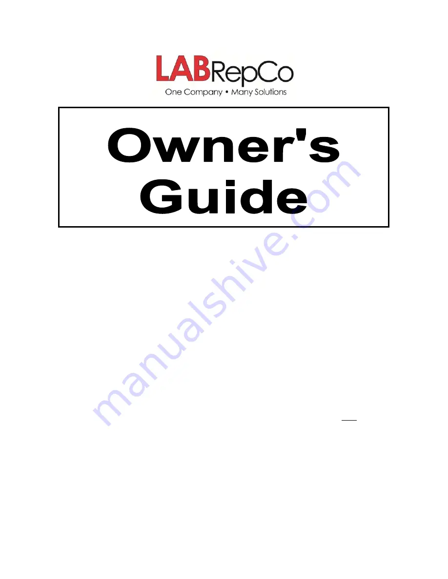 LabRepCo LABH?5?URB Owner'S Manual Download Page 1