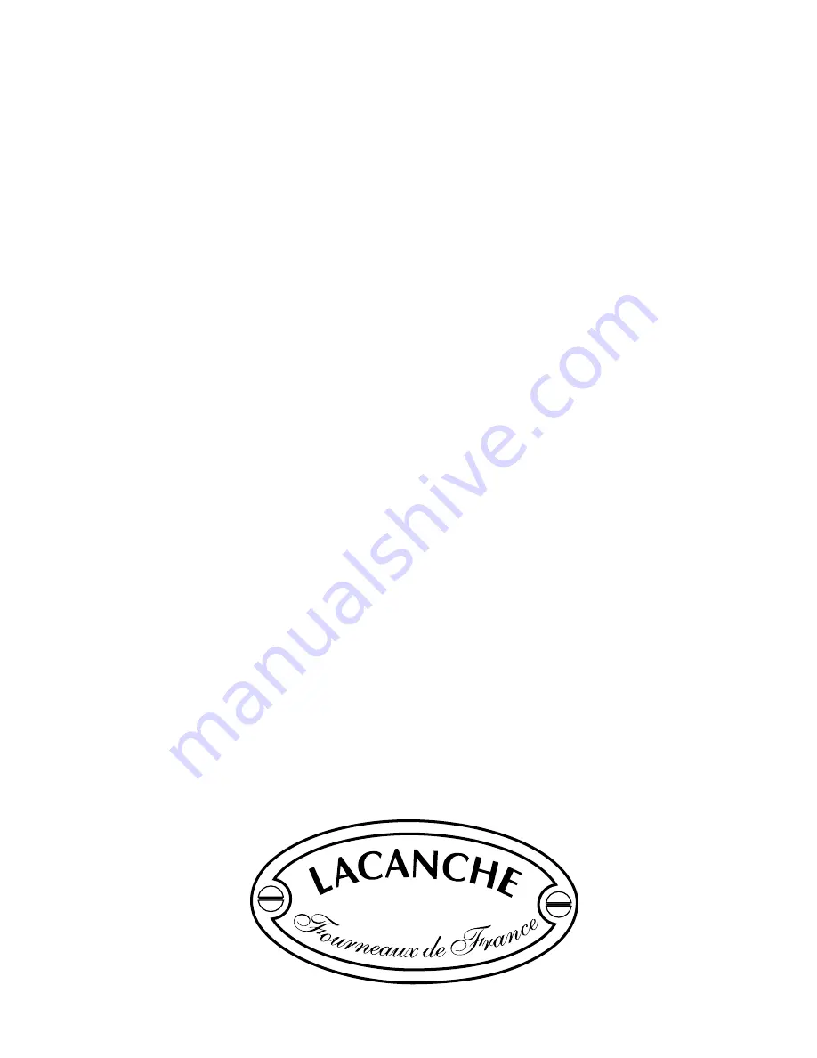 Lacanche BEAUNE Manual Download Page 7