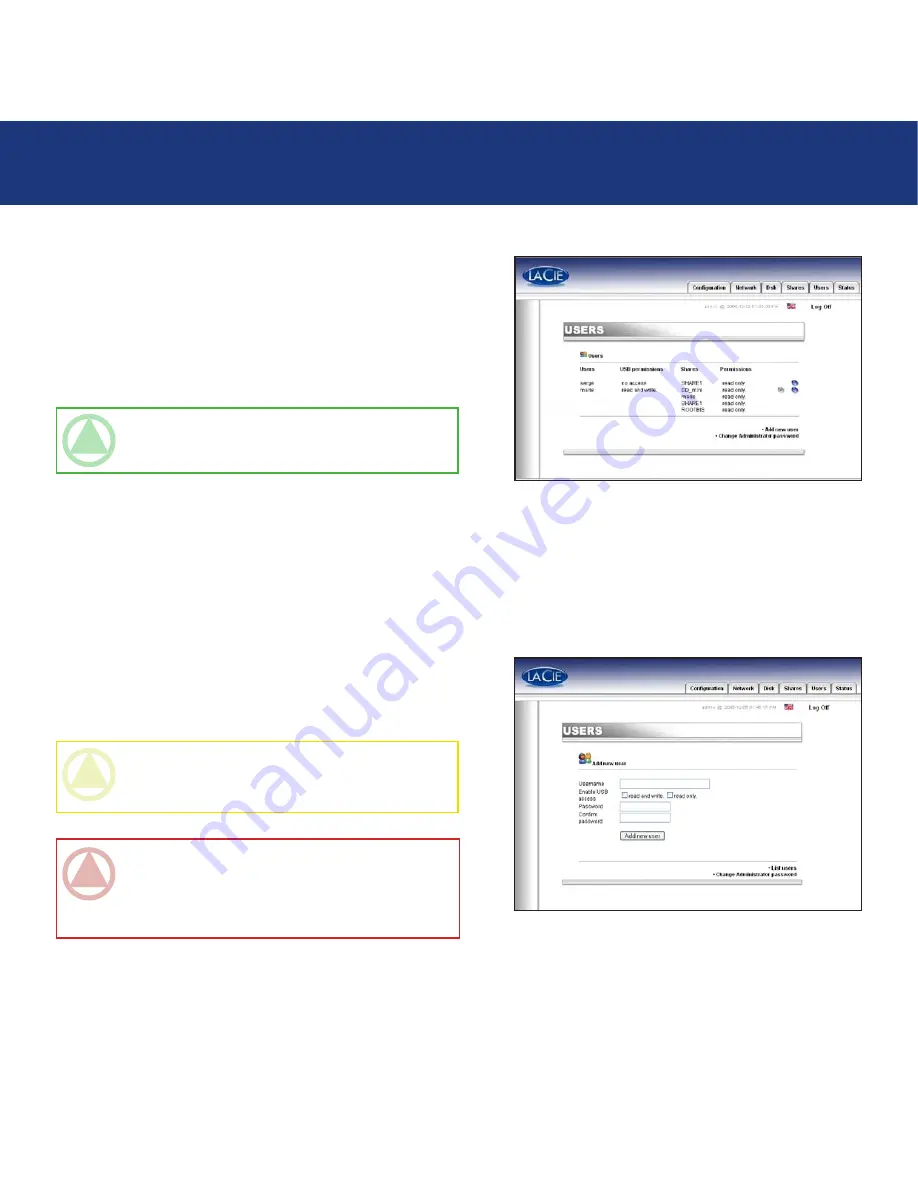 LaCie 301138U - Ethernet Disk Mini NAS Server Скачать руководство пользователя страница 33