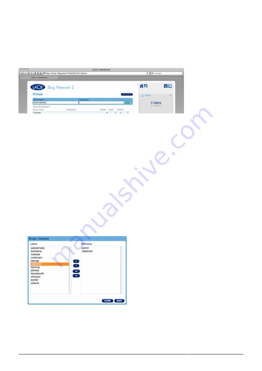 LaCie d2 Network 2 User Manual Download Page 56