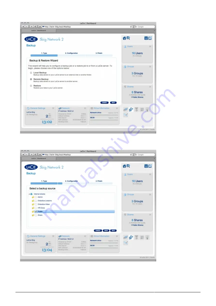 LaCie d2 Network 2 User Manual Download Page 64