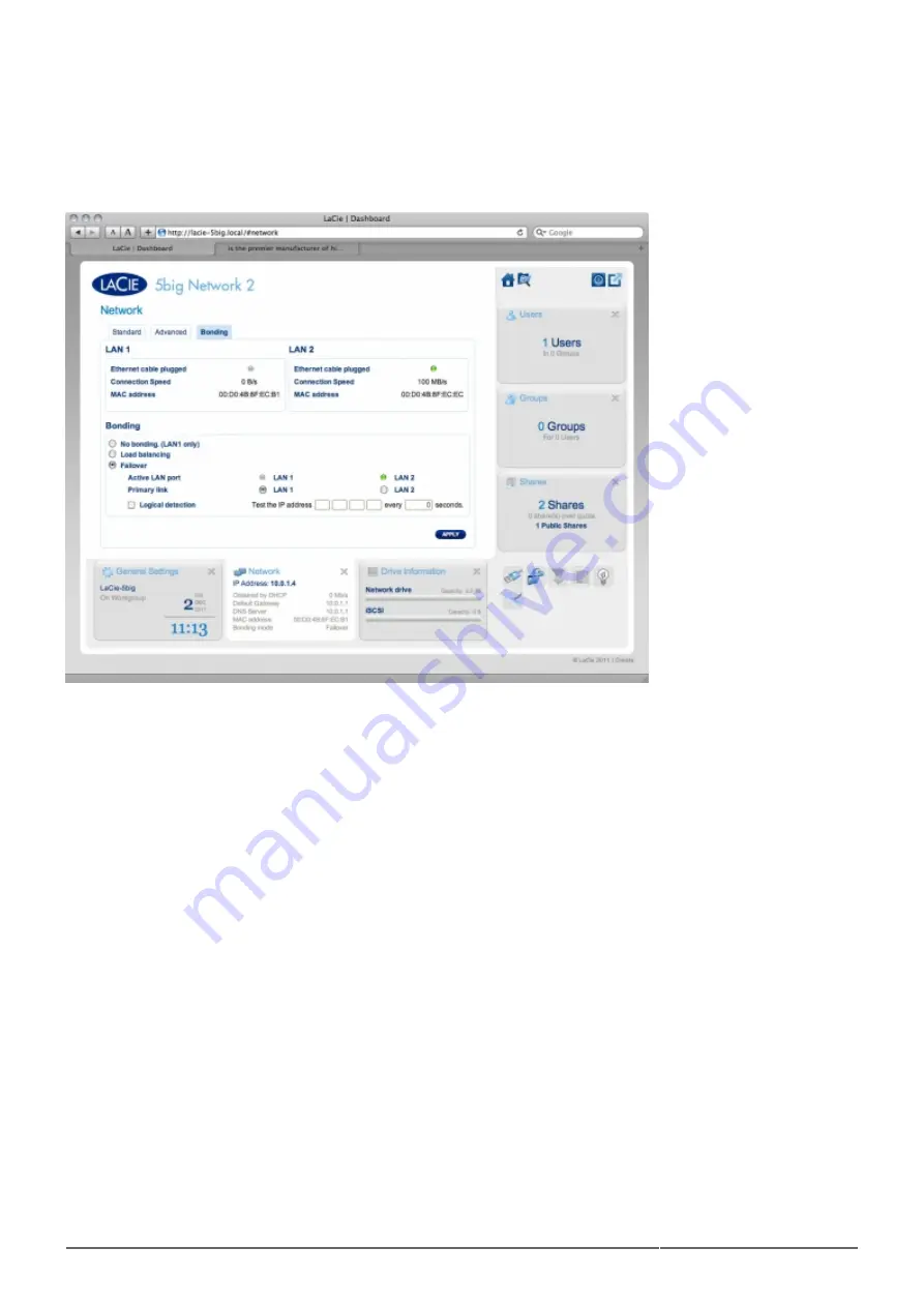 LaCie d2 Network 2 Скачать руководство пользователя страница 80