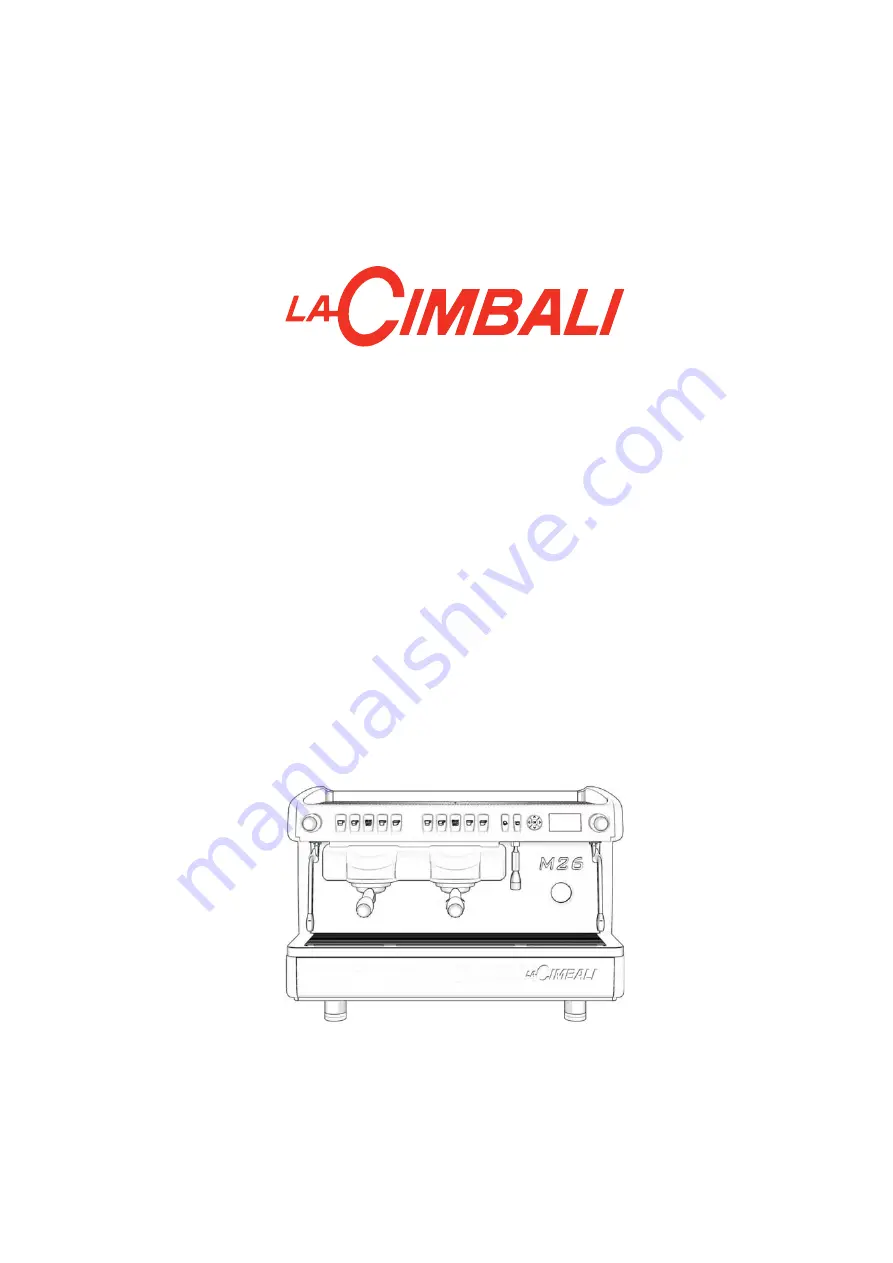 LaCimbali M26 Скачать руководство пользователя страница 1