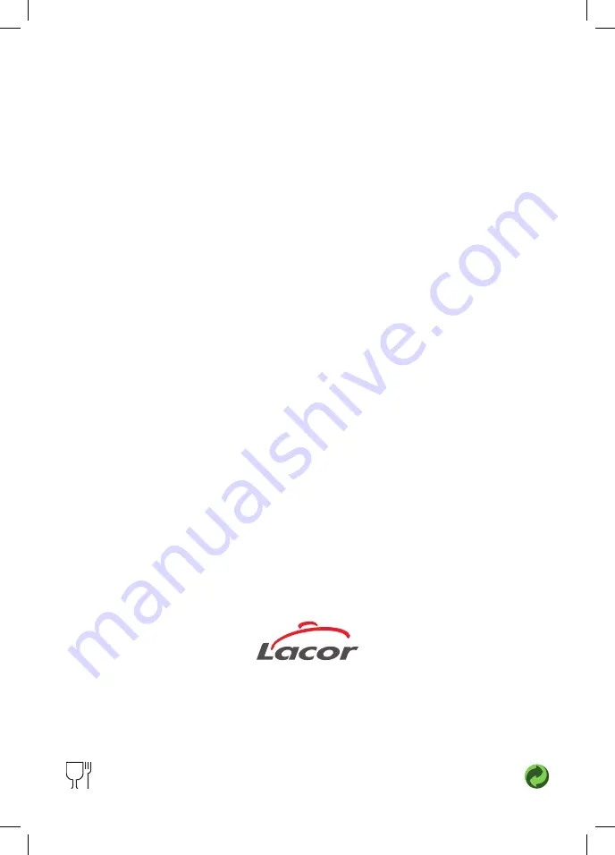 Lacor 68504 Instructions For Use And Maintenance Manual Download Page 12