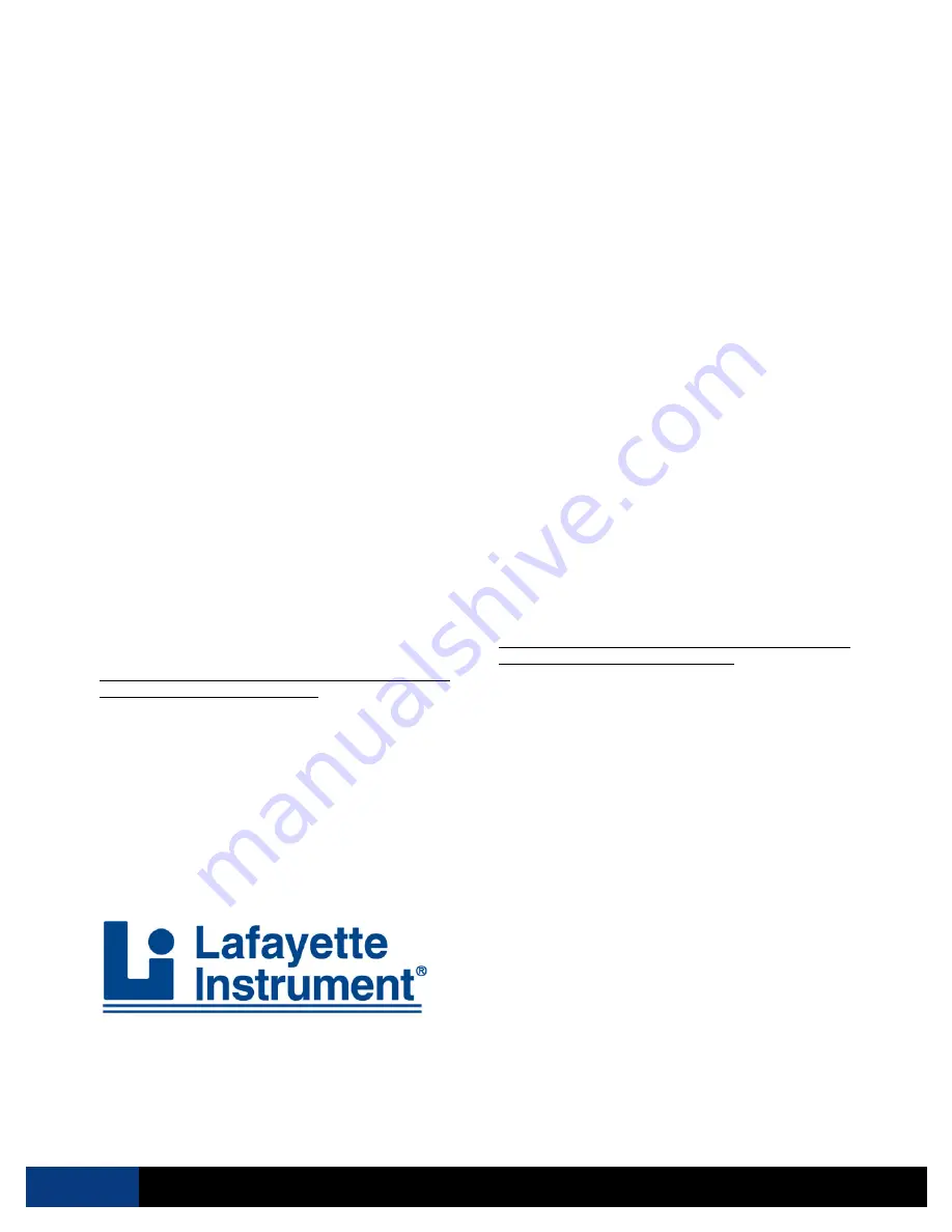 Lafayette Instrument 16013 Скачать руководство пользователя страница 2