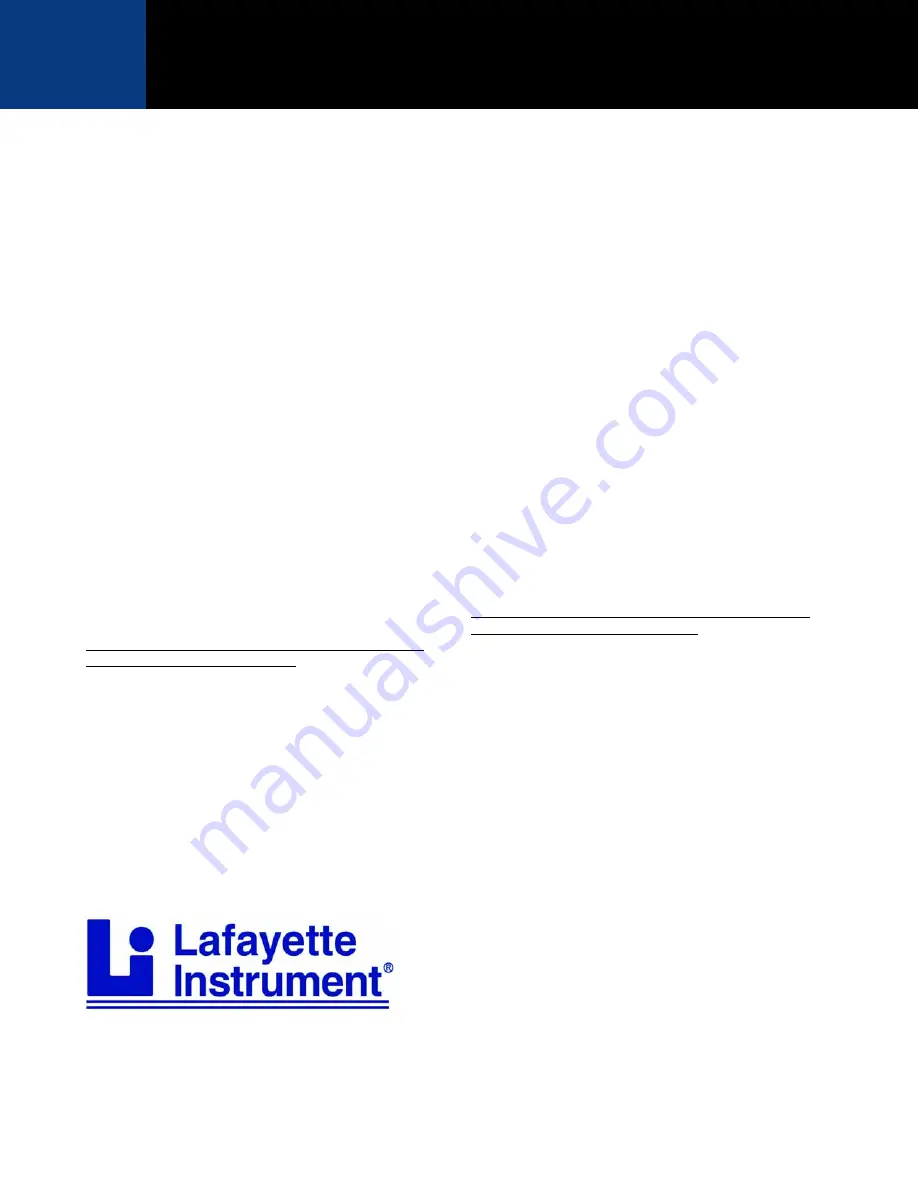 Lafayette Instrument 63040A User Manual Download Page 8