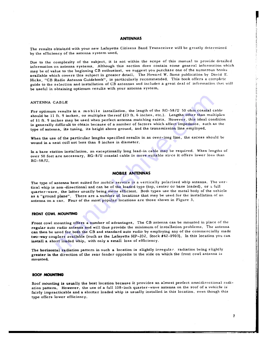 Lafayette Comstat 25A Installation And Operating Instructions Manual Download Page 7