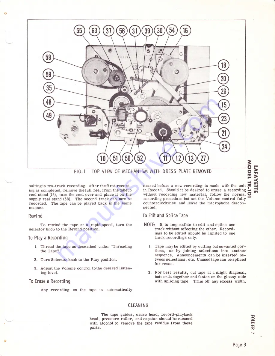 Lafayette TR-101 Manual Download Page 3