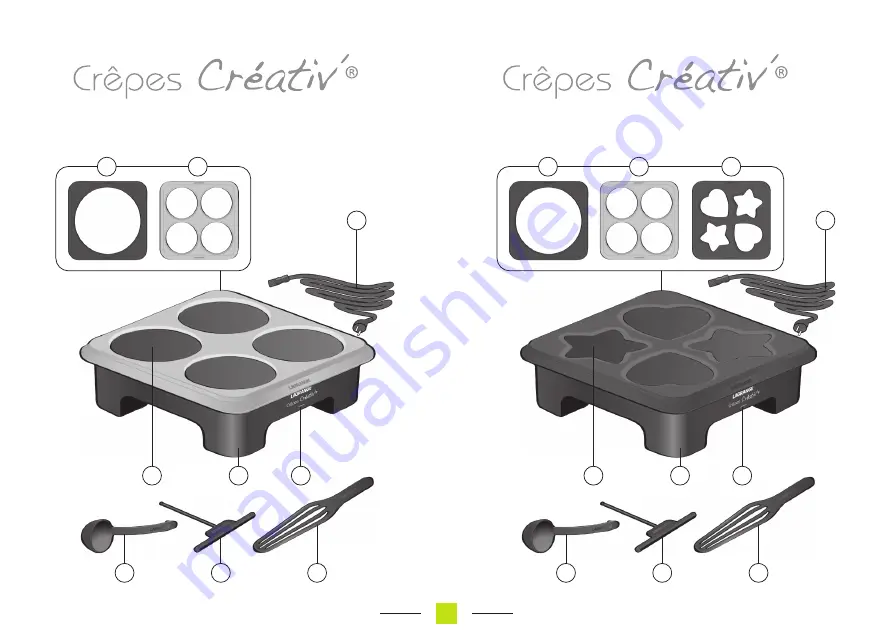 Lagrange Crepes Creativ 139 006 Instruction Book Download Page 10