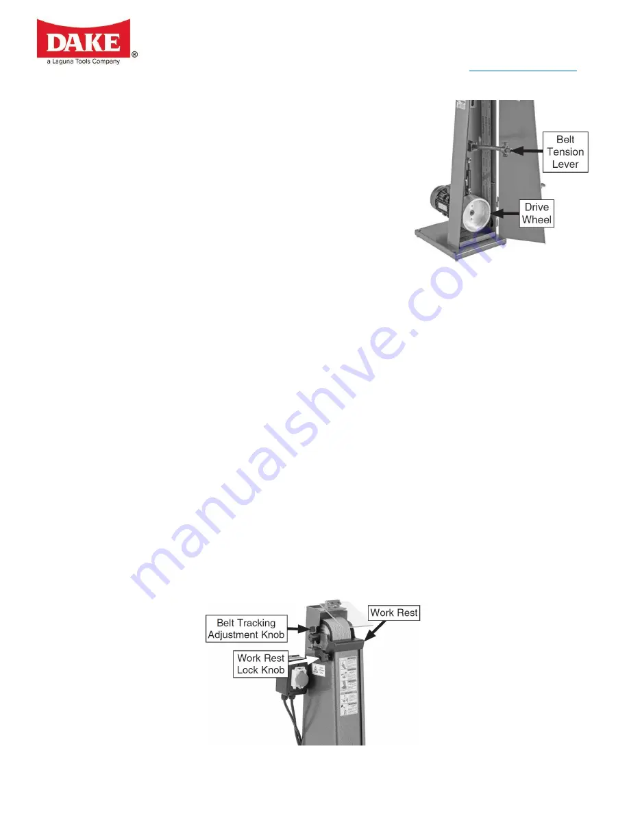 Laguna Tools Dake SG-75 Manual Download Page 11