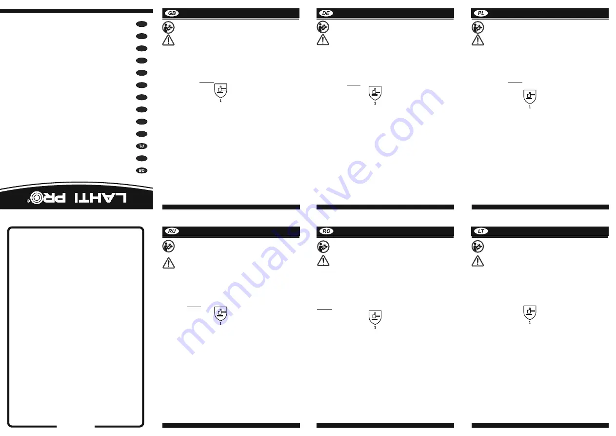 LAHTI PRO 52310 User Instructions Download Page 1