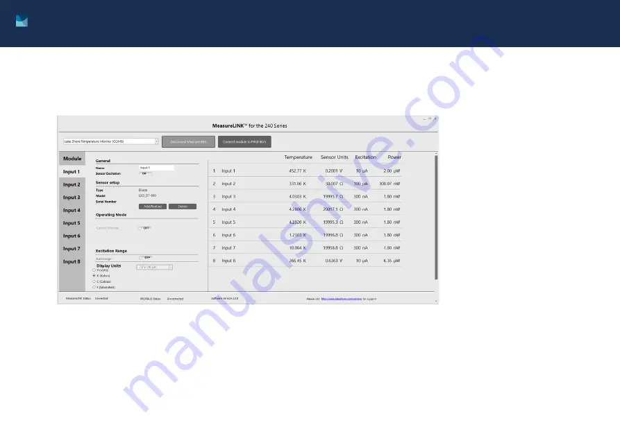 Lake Shore Cryotronics 240 Quick Start Manual Download Page 8