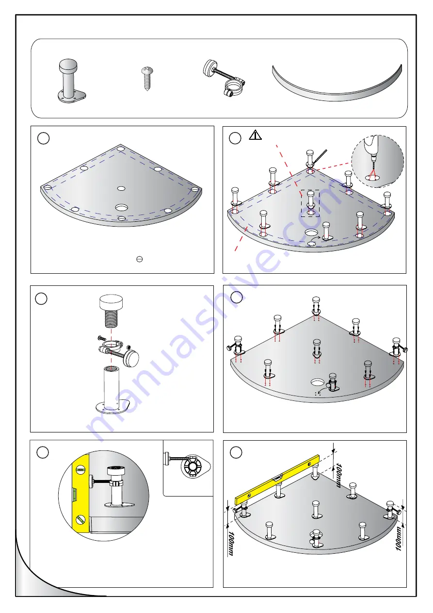 Lakes Bathrooms Curved Corner Скачать руководство пользователя страница 3