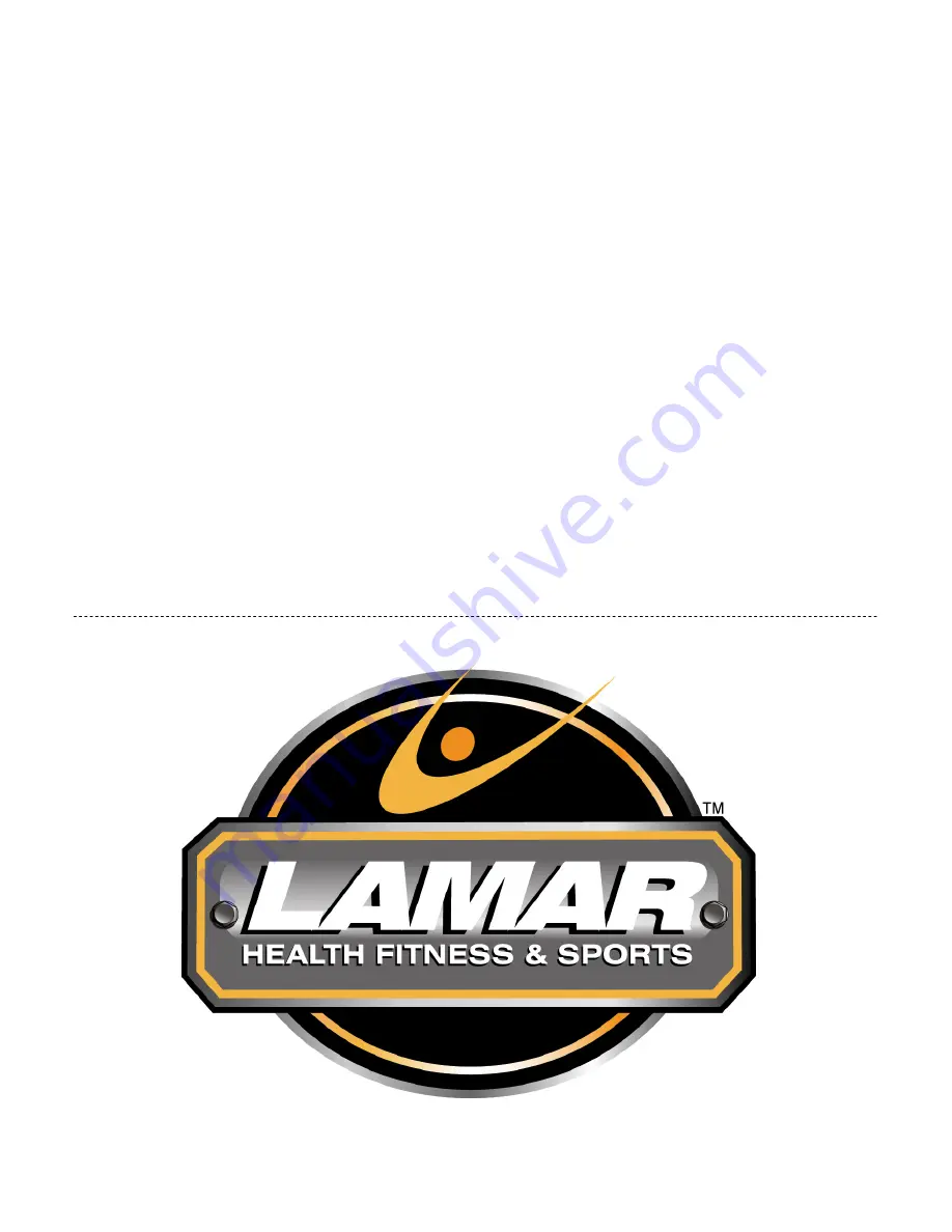 LAMAR Rotary Abdominal Back LS 526 Assembly And Owner'S Manual Download Page 14