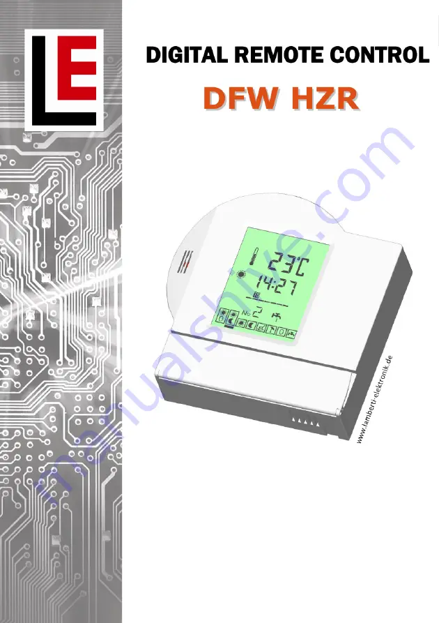 LAMBERTI ELEKTRONIK DFW HZR Operating And Commissioning Manual Download Page 1