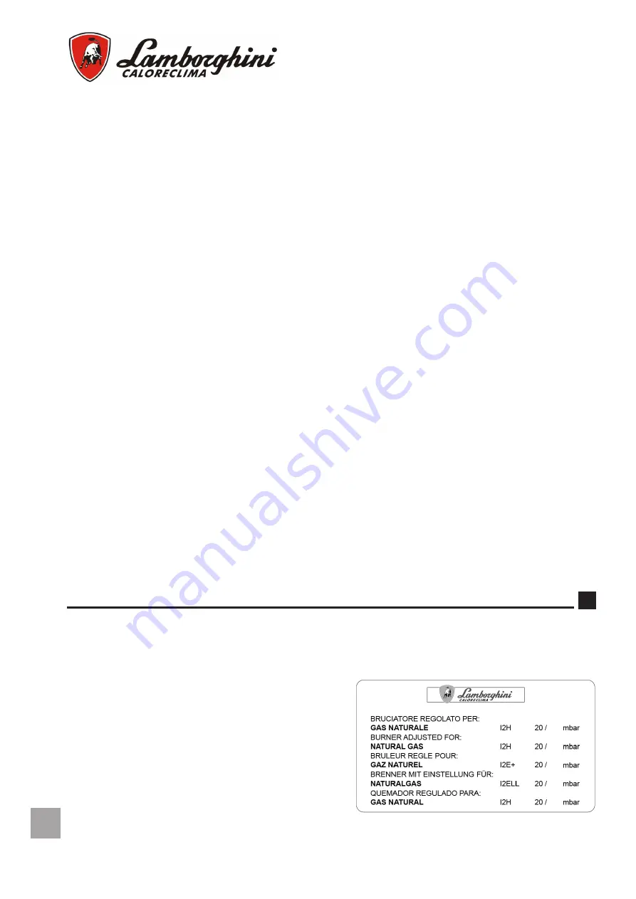 Lamborghini Caloreclima 310 PM/M-E Installation And Maintenance Manual Download Page 92