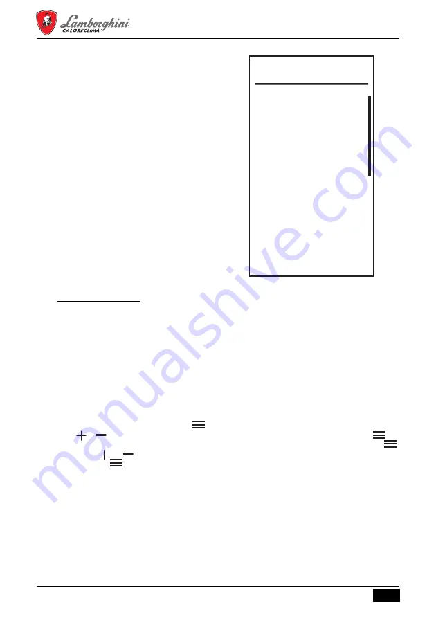 Lamborghini Caloreclima ALHENA TECH H Instructions For Use, Installation And Maintenance Download Page 132