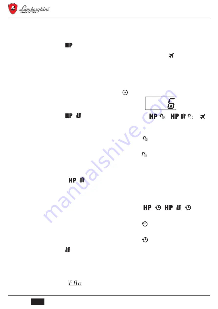 Lamborghini Caloreclima DORA 260 HT User And Installation Manual Download Page 52