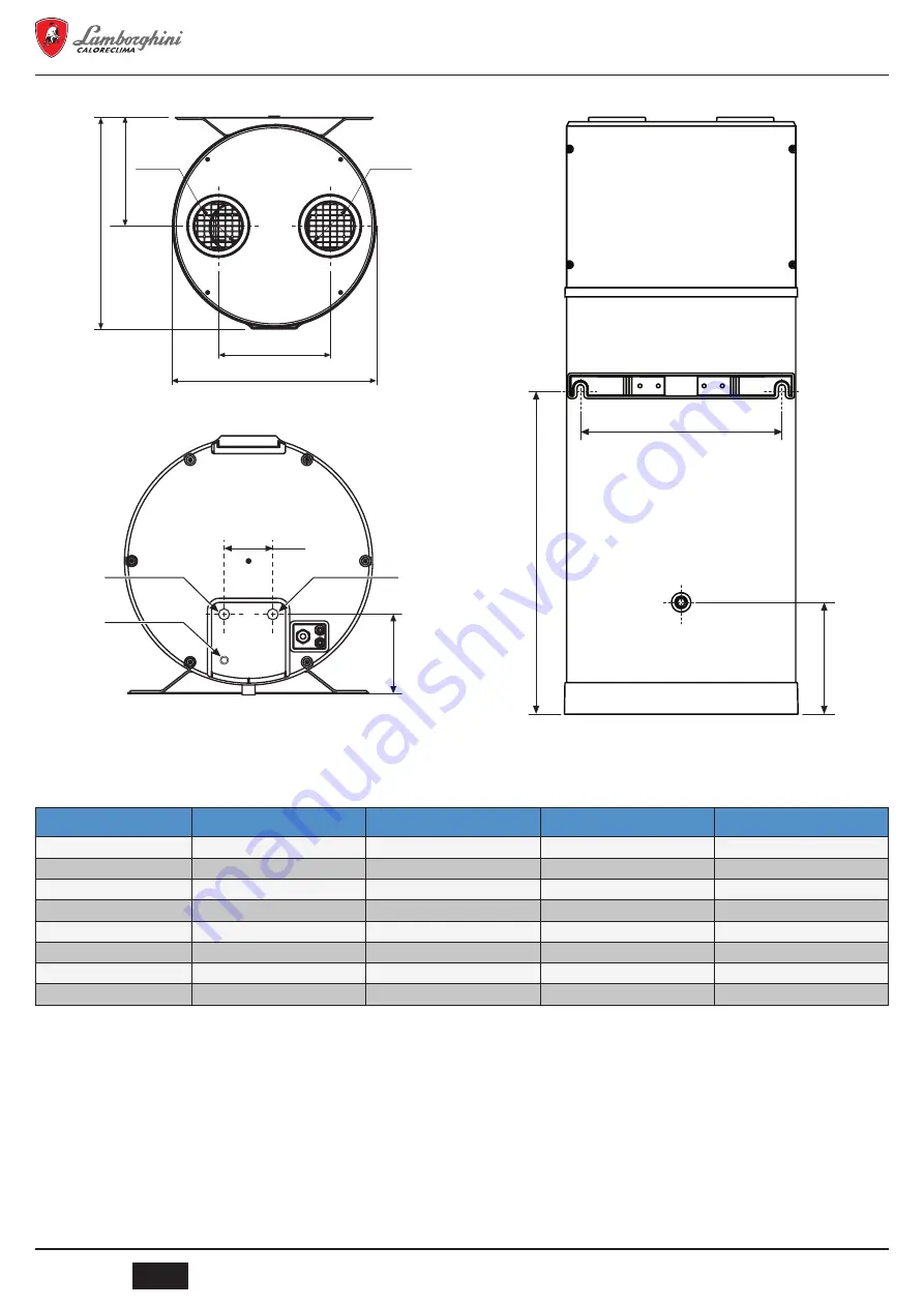 Lamborghini Caloreclima DORA 90 LT User, Installation, And Maintenance Manual Download Page 30