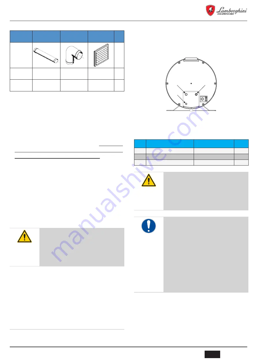 Lamborghini Caloreclima DORA 90 LT User, Installation, And Maintenance Manual Download Page 35