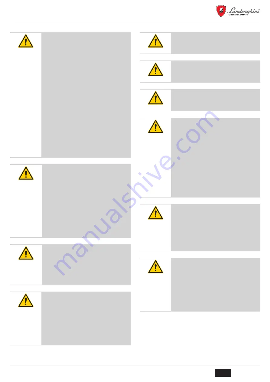 Lamborghini Caloreclima DORA 90 LT User, Installation, And Maintenance Manual Download Page 55