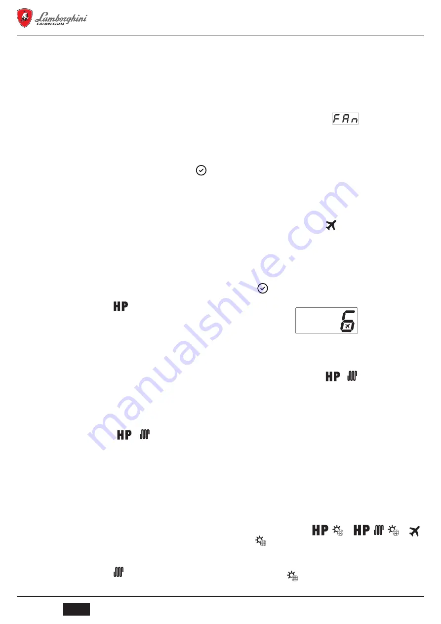 Lamborghini Caloreclima DORA 90 LT User, Installation, And Maintenance Manual Download Page 116