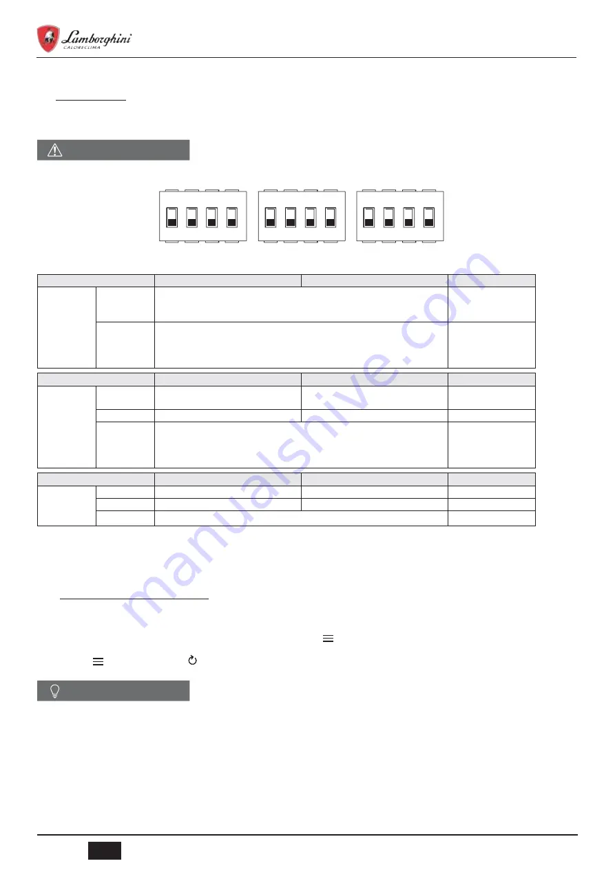 Lamborghini Caloreclima IDOLA SW-T 3.2 Installation, Maintenance And User Manual Download Page 116