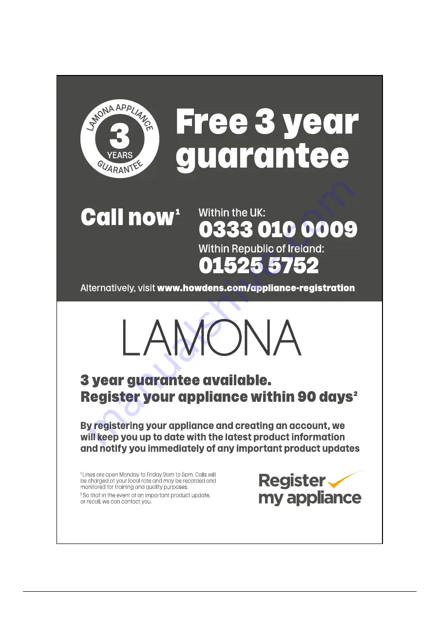 Lamona FLM8702 User Instructions Download Page 2