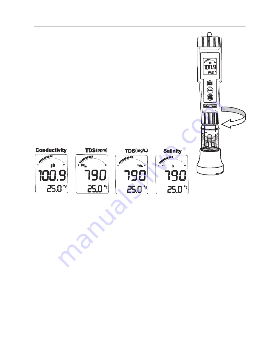 LaMotte POCKETESTER EC/TDS/SAL TRACER Manual Download Page 10