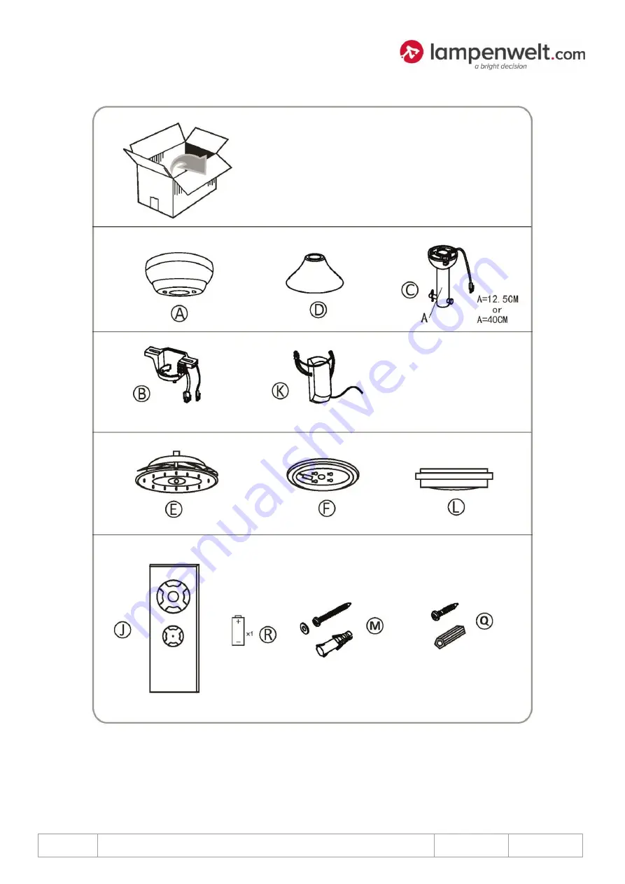 Lampenwelt 4018211 Mounting Instructions Download Page 20