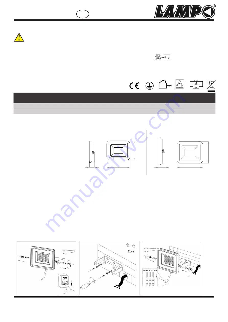 Lampo FAFLAT30WRGB Instructions Download Page 2