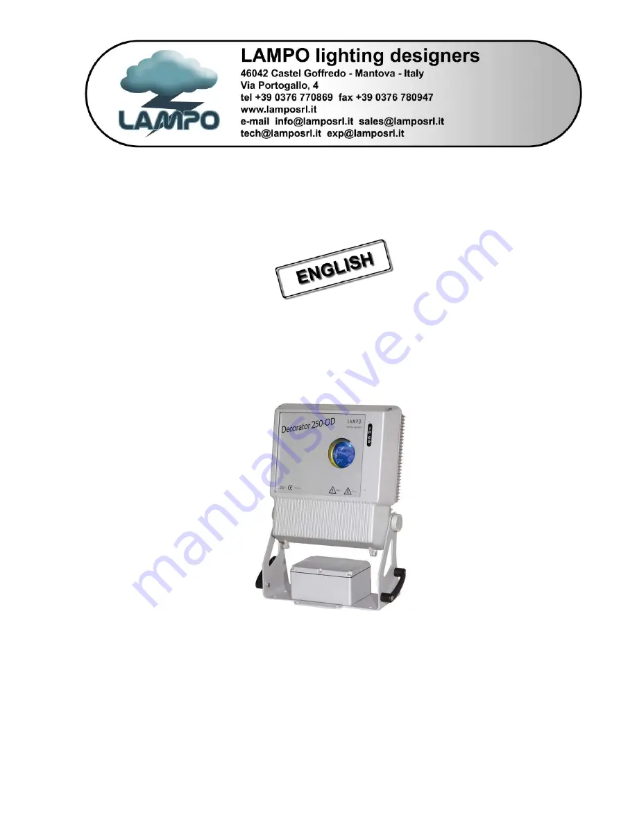 Lampo IP66 User Manual Download Page 1