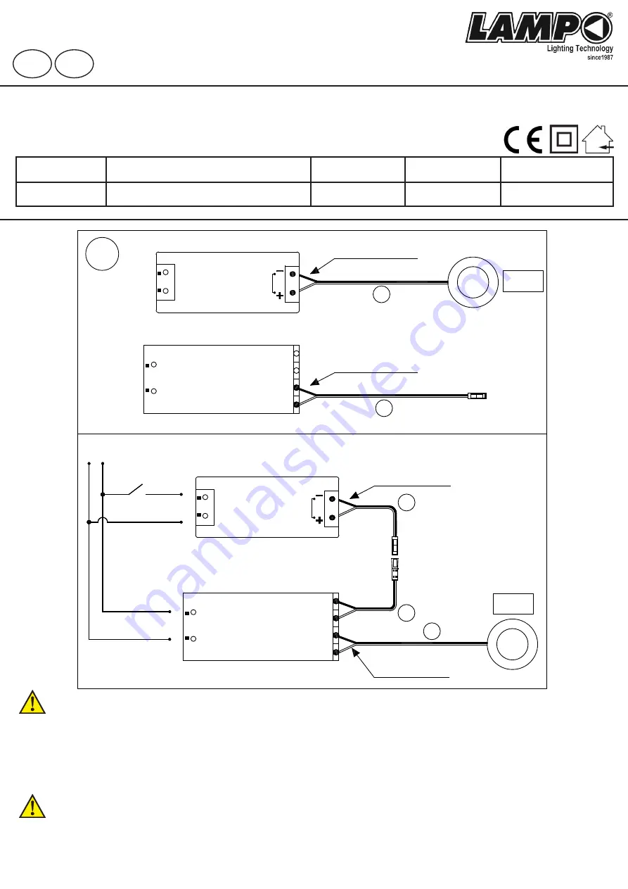 Lampo SYUGR20W Instructions Download Page 3