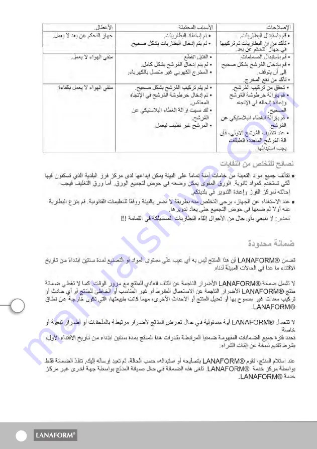 Lanaform Full Tech Filter Instruction Manual Download Page 108