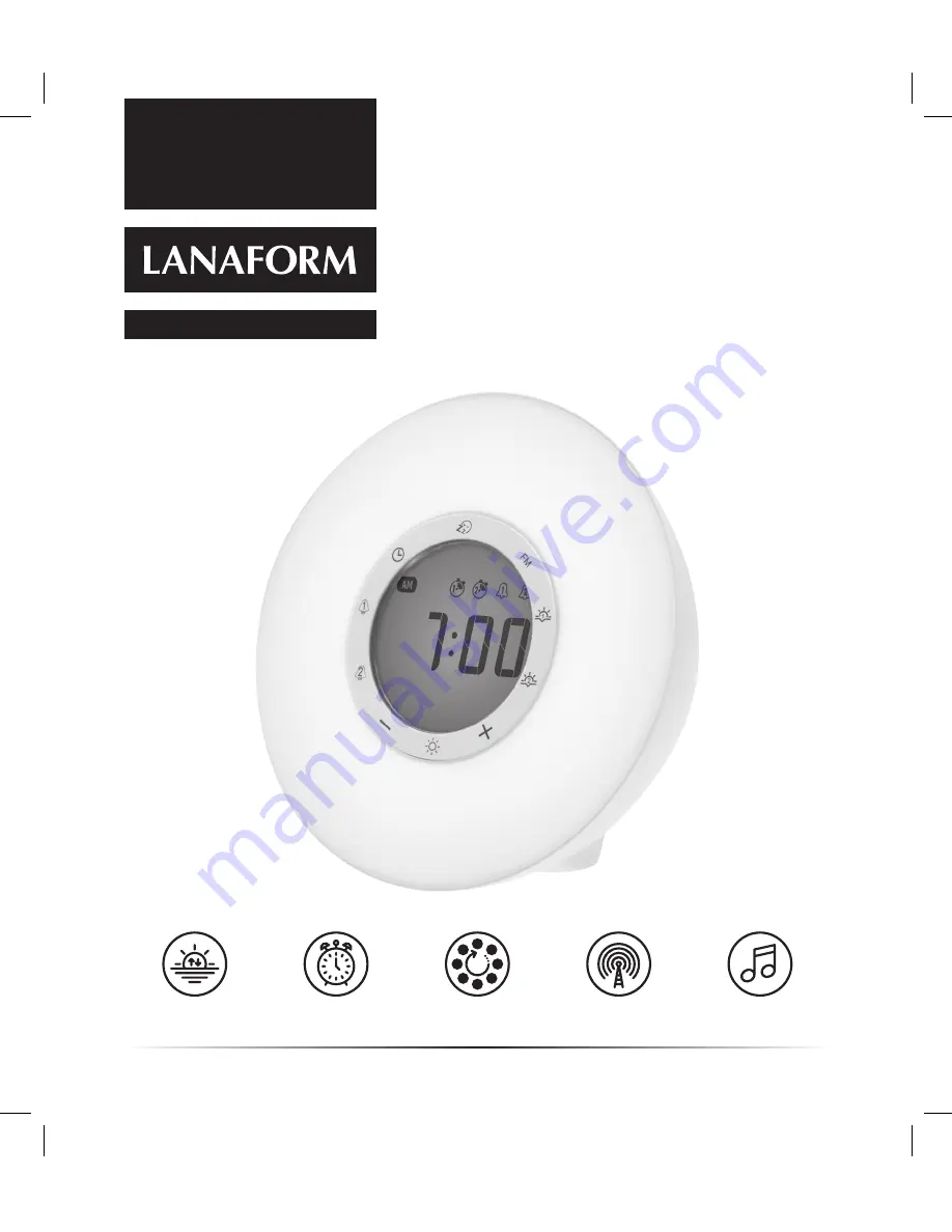 Lanaform Wake Up Light LA190201 Скачать руководство пользователя страница 1