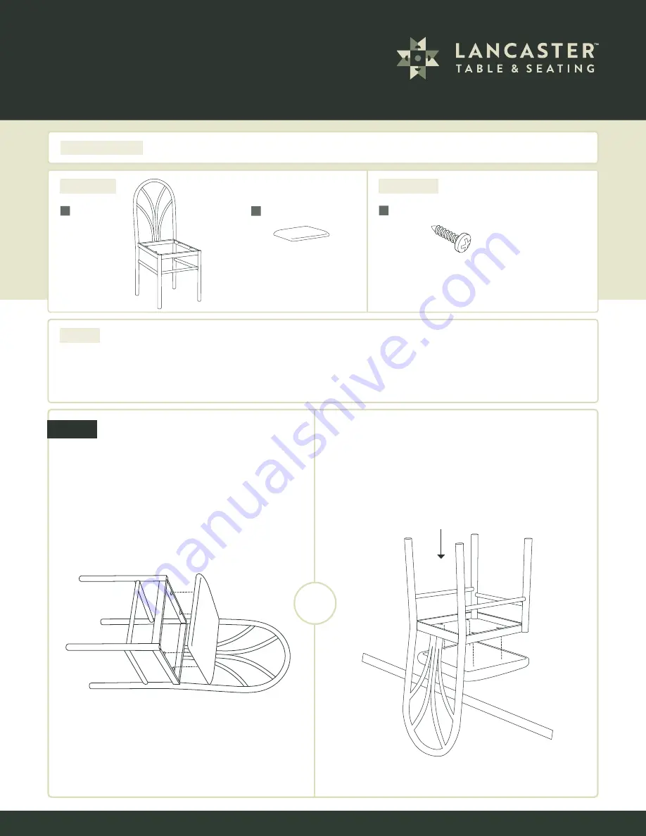 Lancaster Spokeback Chair Assembly Instructions Download Page 1