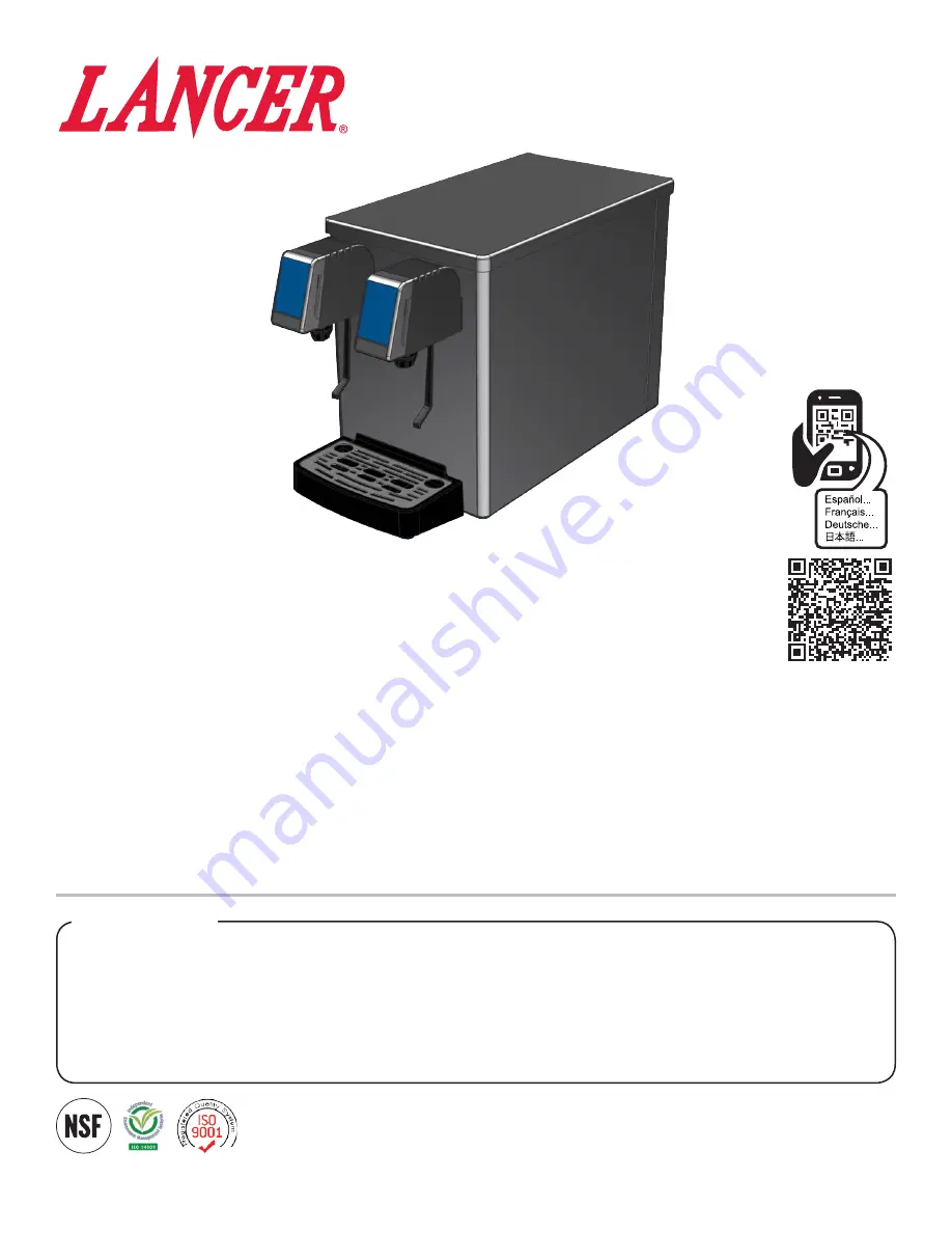 lancer Spartan Ice Installation & Operation Manual Download Page 1