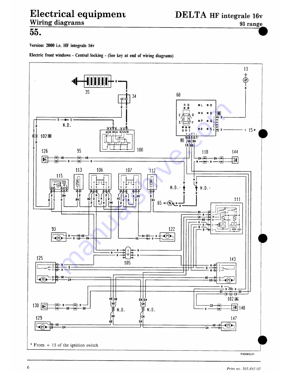 Lancia 1993 DELTA HHF Integrale 16v Workshop Manual Download Page 24