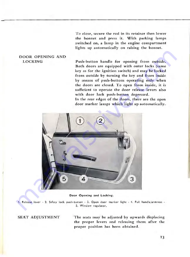 Lancia Fulvia Coupe Instruction Book Download Page 21