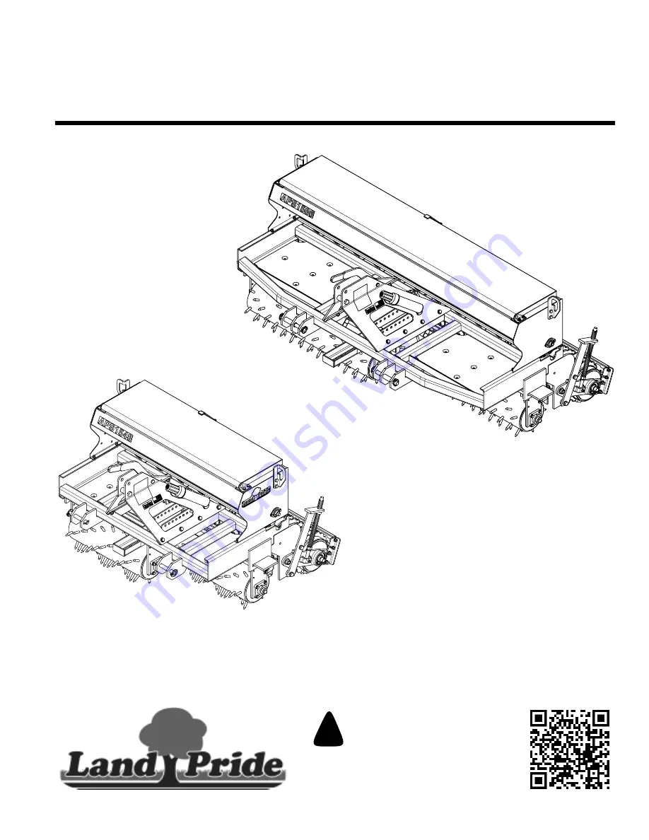 Land Pride All Purpose Seeder APS1548 Operator'S Manual Download Page 1