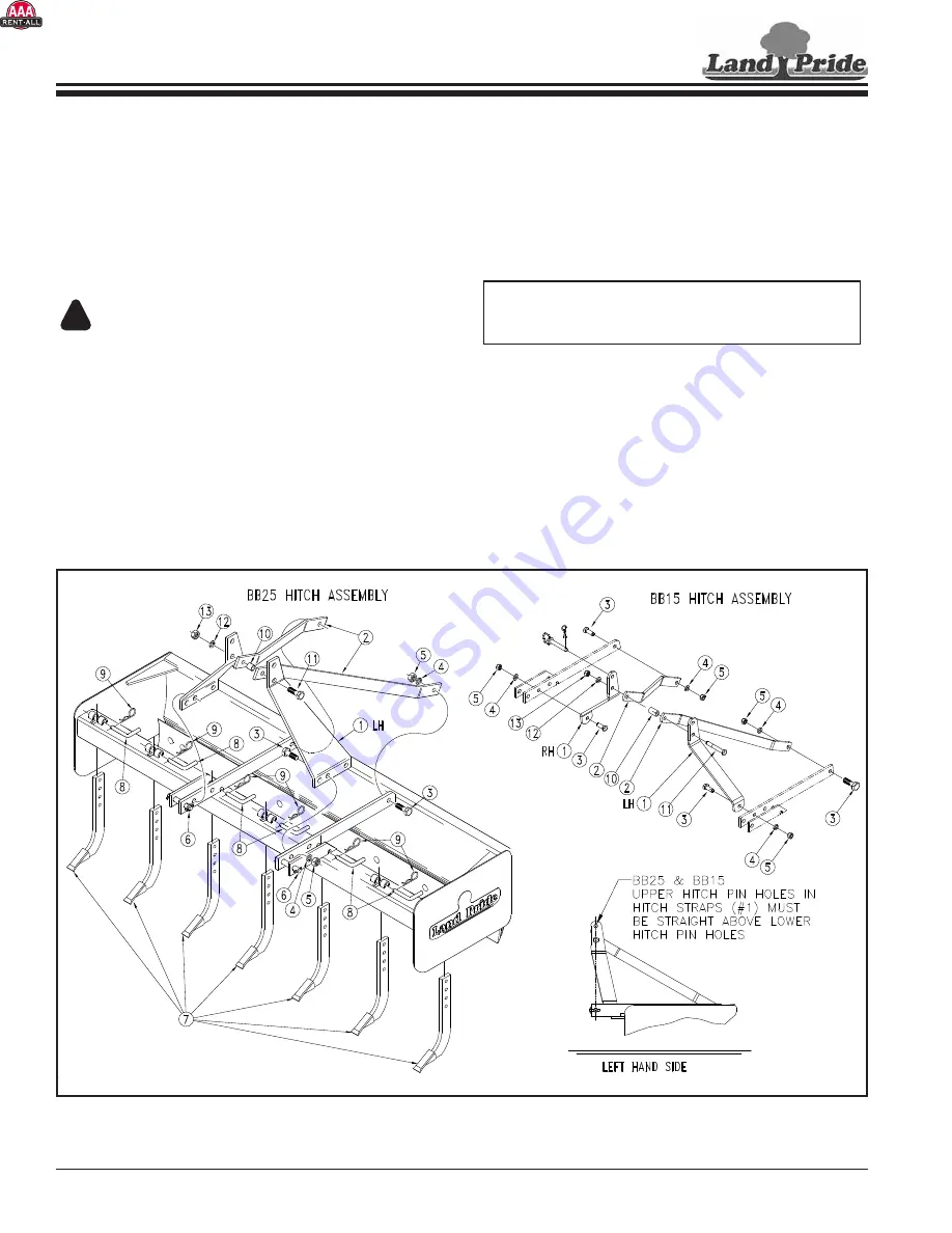 Land Pride BB1560 Скачать руководство пользователя страница 10