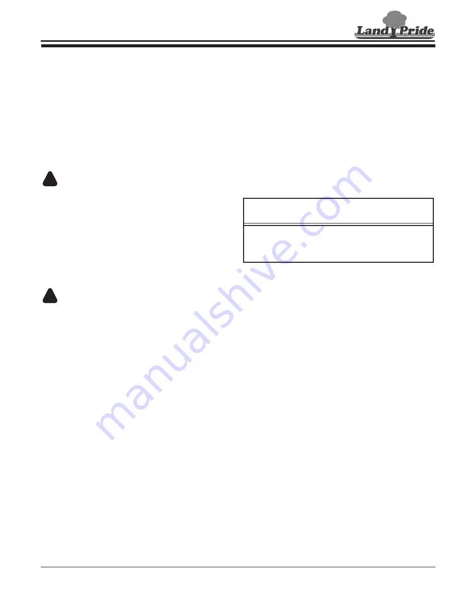 Land Pride LR16 Series Operator'S Manual Download Page 23