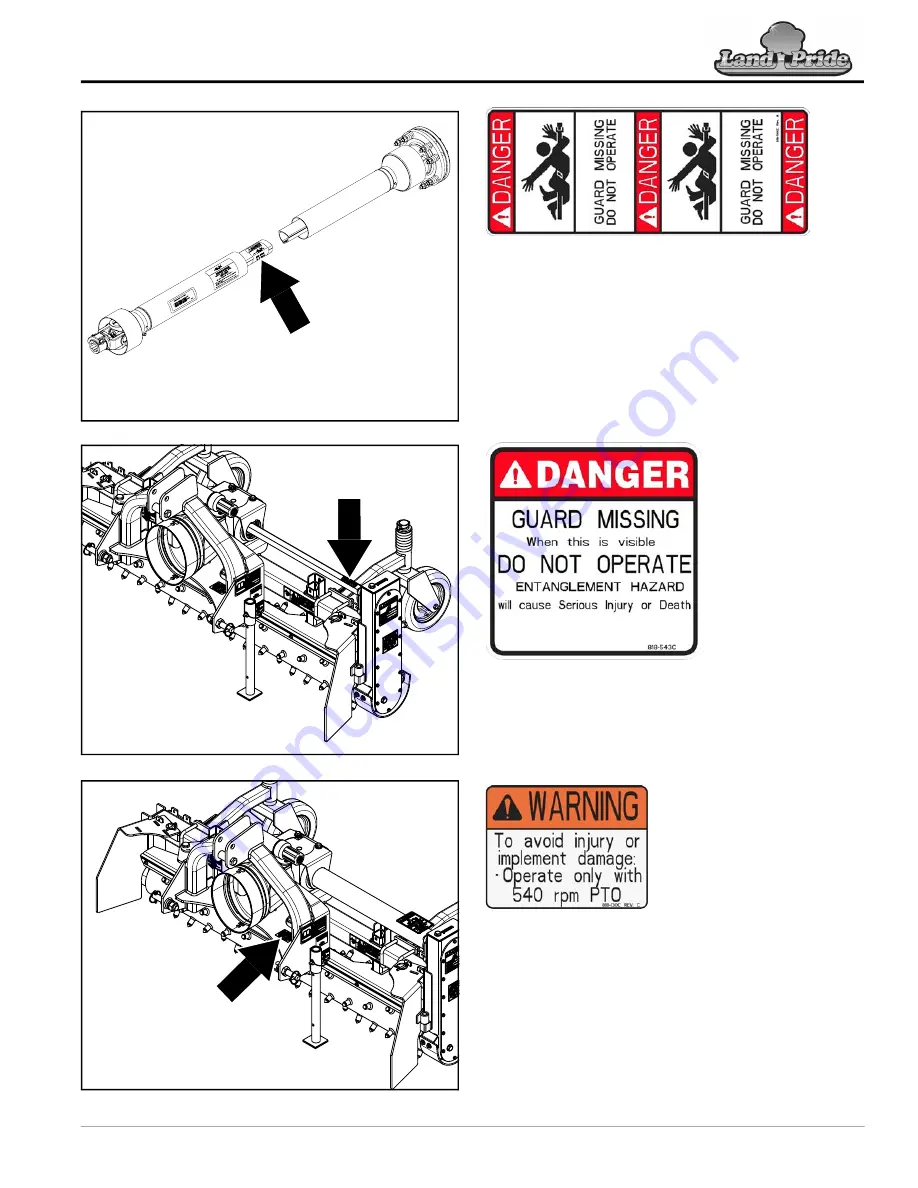 Land Pride PR1048 Operator'S Manual Download Page 13